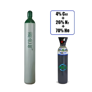 Cilindro de Gas Multiusos con Mezcla de 4% de Dióxido de Carbono + 26% de Nitrógeno + 70% de Helio para Deportes de Buceo - Product Image 1
