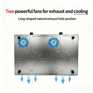 Kompor listrik ganda 1500W, kompor induksi <span class=keywords><strong>2</strong></span> pelat pembakar kompor Gas dan kompor masak infra merah listrik - Product Image 2