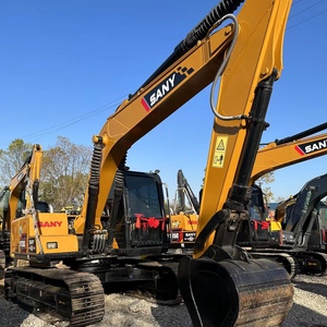 Excavatrice sur chenilles d'occasion SANY SY135C de 13,5 tonnes, entièrement hydraulique, pour la construction routière municipale - Product Image 1