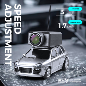 Voiture RC FPV 2,4G 4CH à l'échelle 1:<span class=keywords><strong>64</strong></span>, contrôlée par application, entièrement proportionnelle, mini véhicule RTR avec caméra, lumières et 3 modes de vitesse - Product Image 3