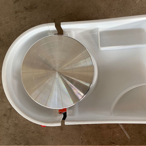 Tour <span class=keywords><strong>de</strong></span> <span class=keywords><strong>potier</strong></span> électrique <span class=keywords><strong>de</strong></span> table HCHWENH 25CM 350W, machine à céramique DIY, pédale manuelle intégrée, type métal, orange - Product Image 2