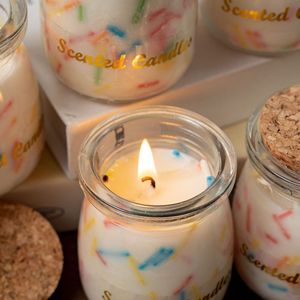 Cute Candy Style Glass Container Scented Candle Handmade Aromatherapy Candle For Party Souvenir Home Ornament - Product Image 2