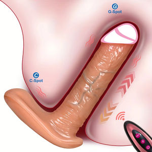 Direkt vom Hersteller Tragbarer Stoßender <span class=keywords><strong>Dildo</strong></span>-Vibrator Teleskopisch Heizbar & Ferngesteuert Frauen G-Punkt <span class=keywords><strong>Anal</strong></span>-Stimulator Weibliches Sexspielzeug - Product Image 1