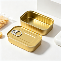 Couvercle rectangulaire en fer blanc de qualité alimentaire pour boîte de conserve, étanche, antirouille, revêtement époxy, pour boîtes métalliques rectangulaires 2 ou 3 pièces