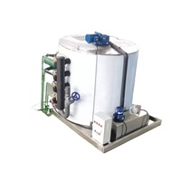 Évaporateur de machine à glace en paillettes China Haiyue 1,5T 2T 2,5T 3T 5T 10T avec tambour de réfrigération et certification CE