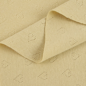 Tissu jacquard en coton peigné 100% Boran Textiles, tricot pointelle 3D, pour barboteuse bébé, t-shirt, débardeur, pyjama enfant - Product Image 4