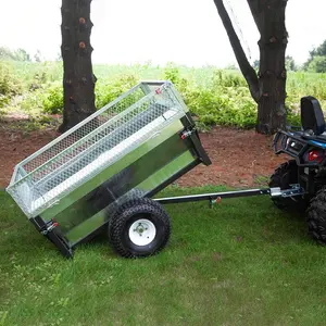 Remorque pour tracteur à gazon, voiture de jardin, 20 pouces, 800lbs