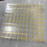 Autocollants de transfert UV 3D personnalisés, étiquettes adhésives imprimées sur mesure, film pelable, forme irrégulière, emballage transparent