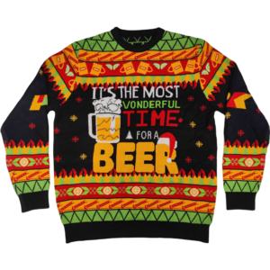 Suéter Informal Transpirable de Algodón 100% Unisex Personalizado TIXOM, Suéter Navideño Feo de Punto Estilo Europeo Americano a Rayas - Product Image 3