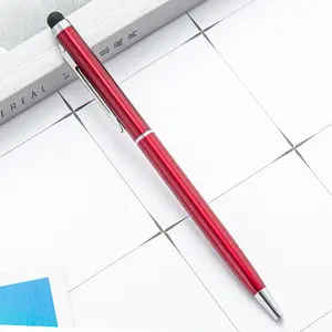 Promotion Slender Metal Pen Touch Ballpoint Pen 2 in 1 Custom Gift pen