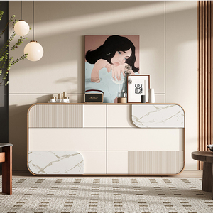 Meubles de maison <span class=keywords><strong>Commode</strong></span> de rangement à 8 tiroirs <span class=keywords><strong>Commode</strong></span> double en bois moderne <span class=keywords><strong>pour</strong></span> chambre à coucher - Product Image 4