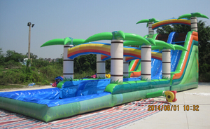 Tobogán Inflable para Piscina Spring Empire con Tela Recubierta de PVC, Uso Comercial, Capacidad Máxima de 800 kg para 12 Pasajeros - Product Image 4