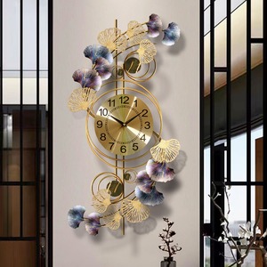 <span class=keywords><strong>Orologio</strong></span> <span class=keywords><strong>da</strong></span> <span class=keywords><strong>Parete</strong></span> Moderno e Lussuoso a Forma di Ginkgo Biloba, Decorazione Creativa per <span class=keywords><strong>Casa</strong></span>, Soggiorno, Ufficio e Negozio - Product Image 6