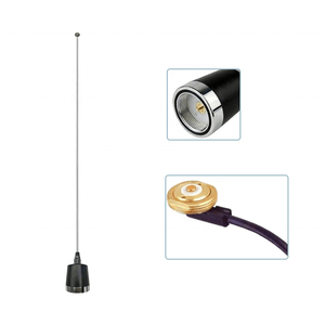 Antena VHF para Auto de 136-174MHz, 3.5 DBi, Antena Móvil NMO de Acero Inoxidable - Product Image 1