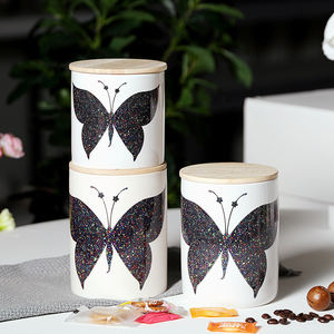 Маленький размер, 250 мл, украшение для дома на День святого Валентина, прочный ODM & OEM керамический белый матовый контейнер для свечей с крышкой - Product Image 6