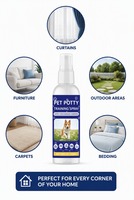 Spray d'apprentissage de la propreté pour chiens OEM ODM 100ml – Aide à la propreté des chiots, dissuade le marquage des ordures sur tapis, meubles, rideaux et lits