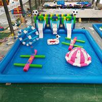 Glissade de piscine gonflable de haute qualité en PVC avec protection UV, taille personnalisée, logo, location pour l'école, usage commercial, fête d'été