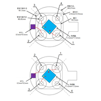 Original Factaory Nouveau 3.8mm 450nm Photodiode Laser Diode LED To46 650nm Bleu Laser Module Trou Cas Éclairage Applications