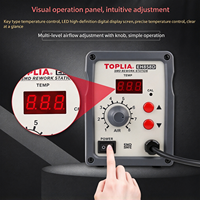 Station de Retravail à Air Chaud Numérique Intelligente TOPLIA EH858D avec Embout de Précision, 220V/50Hz, Boîtier en Fer, Écran d'Affichage pour PCB, Téléphones Mobiles et Électronique