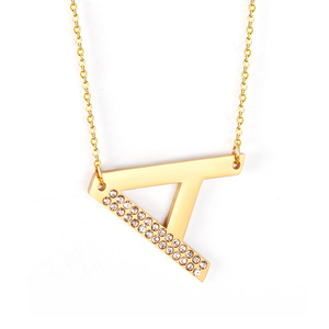 Collar con Colgante de Letra <span class=keywords><strong>M</strong></span> de Alta Calidad, Inicial del Alfabeto, Acero Inoxidable, Collares de Concha Negra para Mujer - Product Image 6