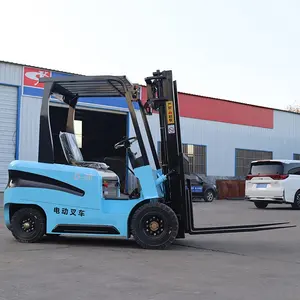 Çin toptan 1.5ton 2ton yükleme kapasitesi elektrikli Forklift 3m forklift  eki CE 2ton elektrikli Forklift