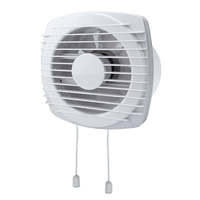 Ventilateur axial mural pour toilettes de 4, 6 et 8 pouces, à commande tactile, avec roulement à billes, silencieux, grande aspiration, pour fenêtre et mur
