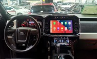 Système de navigation GPS pour voiture avec double écran et panneau AC, pour Ford F150 RAPTOR 2009-2014, autoradio et téléviseur combinés