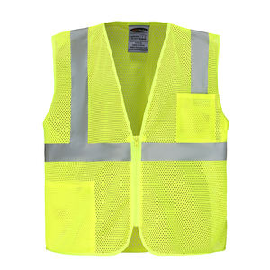 Chaleco de Alta Visibilidad Talla Americana S-5XL, Chaleco Reflectante de Seguridad para Construcción, Trabajo, Seguridad, Fluorescente con Logotipo y Bolsillos - Product Image 3