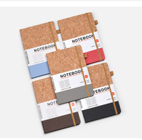 Carnet A5 en bois tendre avec élastique, patchwork en bois, agenda professionnel en PU, cadeau d'entreprise, journal personnalisé avec LOGO, activité promotionnelle