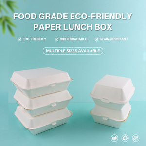 אריזות מזון מהיר תיבת נייר נייר מזון חד פעמי אריזה אישית לוגו מותאם אישית - Product Image 2