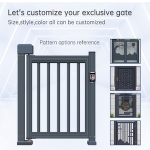Porte automatique intelligente en alliage d'aluminium étanche avec contrôle d'accès piétonnier et publicité intégrée pour la gestion de la circulation communautaire - Vente en gros - Product Image 2