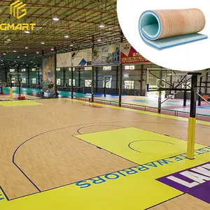Floor Purpose Volleyball Vinyl Roll For Indoor Sports Wholesale Pvc Basketball Court Sport Wooden Badminton Flooring