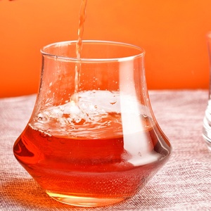 Bicchiere da whisky moderno ed ecologico in vetro soda-cemento ad alta purezza, 390 ml, prodotto a macchina, disponibile a magazzino, regali aziendali, stile Old Fashioned americano - Product Image 3