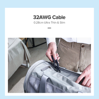 Kabel Ethernet UGREEN Cat 6 A 10Gbps Kabel Jaringan 4 Twisted Pair Patch Cord Internet UTP Cat6 a Kabel Lan Ethernet RJ45