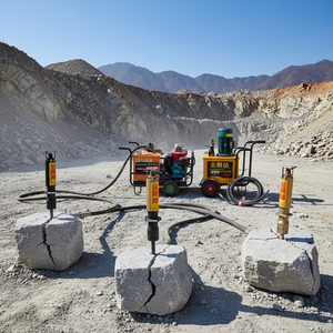 DINGLI - Divisor Hidráulico para Roca y Concreto con Motor de 8 HP y Presión Nominal de 60 Mpa, Similar al Alemán <span class=keywords><strong>Darda</strong></span> - Product Image 1