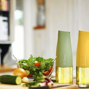 Dosificador de Aceite y Vinagre de Vidrio Transparente para Cocina, 500 ml (17 oz), Dispensador de Aceite de Oliva, Salsa de Soja y Vinagre con Sistema de Vertido Automático - Product Image 4