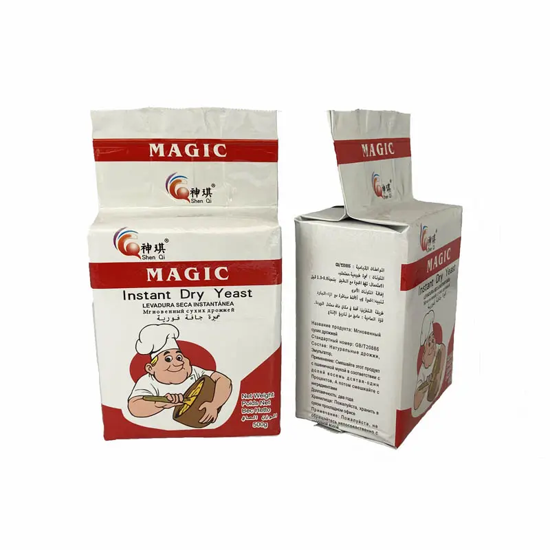 HACCP-certificación y embalaje de caja, levadura seca instantánea, 500g x 20 bolsas