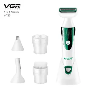 VGR V720 перезаряжаемый женский эпилятор, инструмент для удаления волос, для лица, тела, подмышек, депиляции, депиляции, бикини, для удаления волос