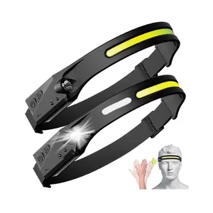 COB XPE LED 230 Wide Beam Motion Sensor Outdoor Headlamp USB Rechargeable Headlights For Running Fishing Camping Outdoor Sports