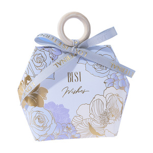 Creative Wedding Favors Candy Box Portable Empty Paper Gift Box With Handle