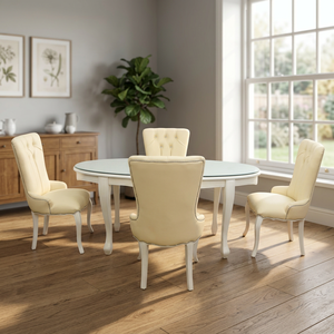 European Style Home Furniture Antique <b>Dining</b> <b>Set</b> With Ovale <b>Dining</b> <b>Table</b> - Product Image 2