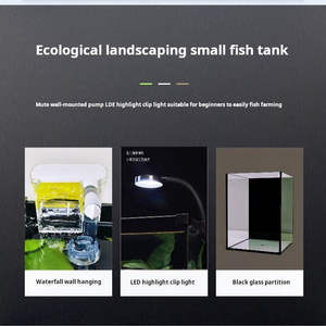 Customised Rectangle Glass <strong>Aquarium</strong> Tank Kit <strong>Beginners</strong> Modern Light <strong>Fish</strong> Accessory Electric Submersible 220V Eco-friendly - Product Image 4