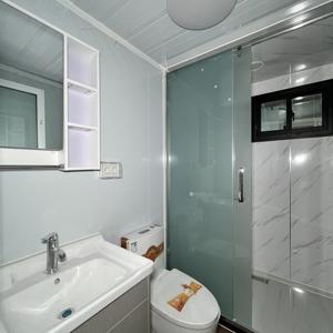 منزل بسطح مسطح من طابقين معتمد من CE بسرعة تجميع منزل مسبق الصنع قابل للطي متجر حمام - Product Image 3