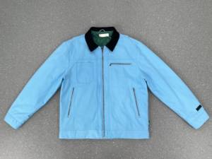 جاكيت رجالي من الدنيم المغسول بتصميم عتيق، قصة ضيقة، نمط عملي، سحاب، مقاوم للرياح، قابل للتنفس، مناسب للخريف، قطن 100٪ - Product Image 1