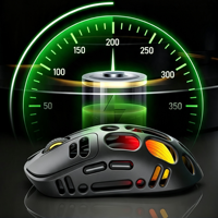 Mouse Gaming Ergonomis RGB Bercahaya Isi Ulang USB Ringan untuk Laptop PC
