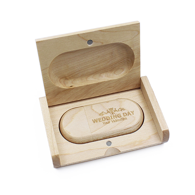 Wooden Bulk Usb Drive Wood Memory Stick Box Cle Memoria Stick 8gb 16gb 32gb 64gb 128gb Promotional Usb Flash Drive