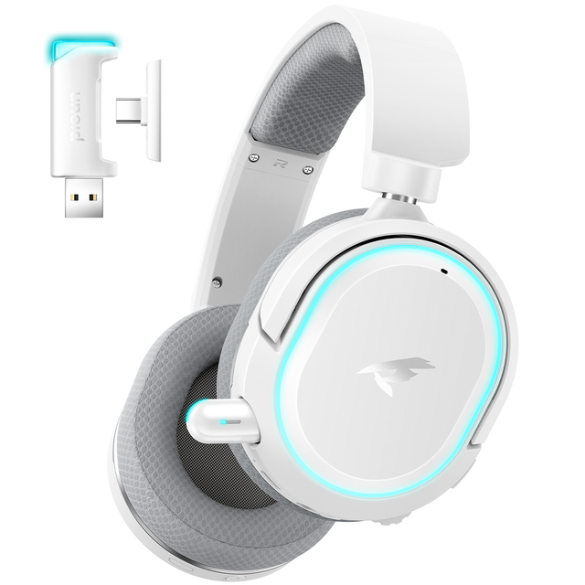 Picun G2 Ultimate Over-Ear Wireless Gaming Headset for 5.3 LED Battery Indicator Long Play Time Fast Charging for Gaming