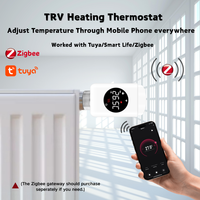 Nuevo Termostato Inalámbrico con Control de Temperatura, Compatible con la Aplicación Tuya Smart Life, Válvula de Radiador con Termostato Zigbee Wifi