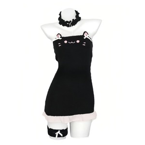 Lencería Erótica Manyu, Disfraz de Anime Sexy de Sirvienta, Uniforme de Gatita Sexy de Peluche, Tentación 9403 - Product Image 5