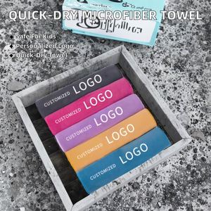 Serviette de sport en microfibre de haute qualité avec logo personnalisé, petite serviette de gym et de yoga absorbant la transpiration, séchage rapide, technique de broderie - Product Image 2